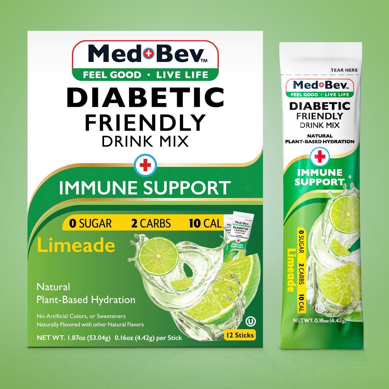 sugar free low carb low calorie immune support limeade keto diabetic friendly drink mix