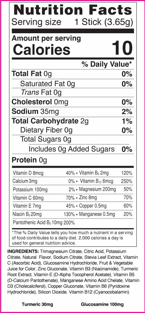 Med-Bev diabetic friendly berry lemonade nutrition facts