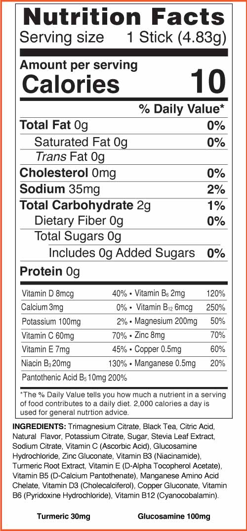 Med-Bev diabetic friendly peach iced tea nutrition facts